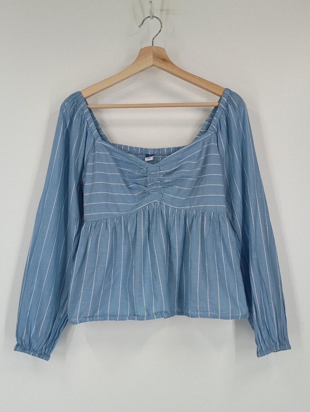 Old Navy Striped Sweetheart Blouse